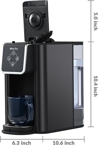 Mecity Pink Coffee Maker 3-in-1 Single Serve Coffee Machine, For Flat Bottom Coffee Capsule, Ground Coffee, 6 to 10 Ounce Cup, Removable 50 Oz Water Reservoir, 120V 1150W in Kuwait