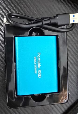 4T External SSD – 4000GB Portable Solid State Drive Mobile Storage with USB 3.0 & Type-C, Slim Shockproof Storage for Windows, Mac & Linux, iPhone, Harmony, Android. in Kuwait