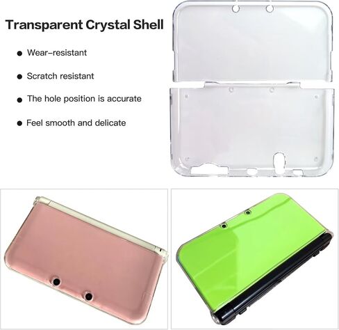 GRABOTE New Protective Shell Clear Crystal Transparent Hard Case Compatible with Nintendo New 3DS XL LL 2015 Model in Saudi Arabia