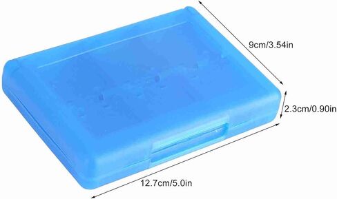 حافظة حامل خرطوشة بطاقة الألعاب Aramox 22 لجهاز 3DS DSL DSI LL، صندوق تخزين بلاستيكي PP مع بطاقتي SD، 2 بطاقة TF، قلمين، حماية من الغبار، تصميم الجيب (أزرق) in Saudi Arabia