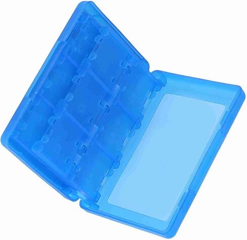 حافظة حامل خرطوشة بطاقة الألعاب Aramox 22 لجهاز 3DS DSL DSI LL، صندوق تخزين بلاستيكي PP مع بطاقتي SD، 2 بطاقة TF، قلمين، حماية من الغبار، تصميم الجيب (أزرق) in Saudi Arabia