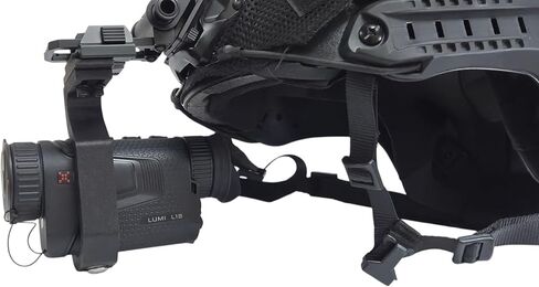 Forge301 Nocpix Lumi خوذة جبل للمنظار الحراري الأحادي - موديلات P13، L19، H35، L35R، H35 - إطلاق سريع، عين يسار/يمين قابلة للعكس - ألياف الكربون PET - أسود in Saudi Arabia