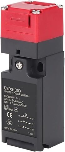 SafetyDoorInterlock Switch Plug-in القفل الكهرومغناطيسي LimiSwitch CNC Machine قفل باب الأمان قفل ميكانيكي (ESDS-K5 10PCS) in Saudi Arabia