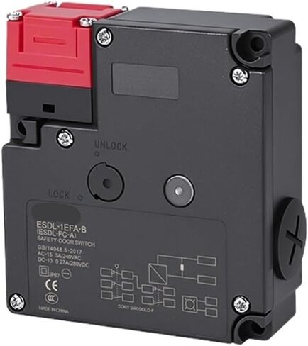 SafetyDoorInterlock Switch Plug-in القفل الكهرومغناطيسي LimiSwitch CNC Machine قفل باب الأمان قفل ميكانيكي (ESDS-K5 10PCS) in Saudi Arabia