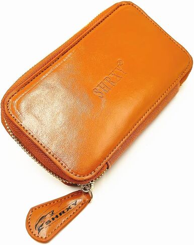 shrxy Fly Fishing Sequin Lure Bait Storage Wallet, Cowhide Leather, Felt Fly Dryer,stream Bait Tackle Bag in Saudi Arabia