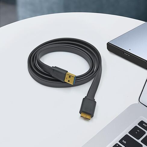 كابل USB 3.0 ميكرو، 3.3 قدم، كابل محرك صلب عالي السرعة عالي التحمل، USB 3.0 A إلى Micro B متوافق مع WD، متوافق مع Toshiba، متوافق مع Westgate - 1M in Saudi Arabia