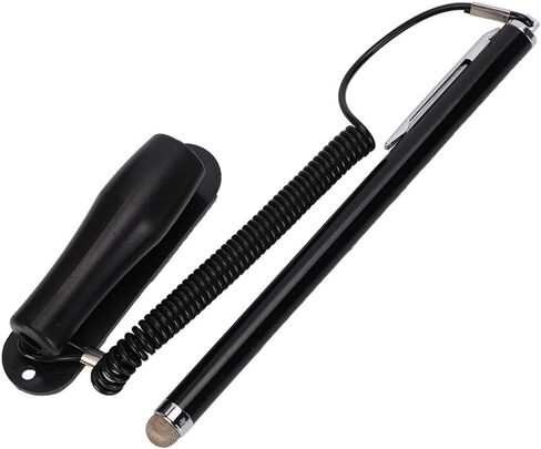High Sensitivity Capacitive Touch Screen Pen, Black Metal for Mobile Phone, with Stable Base and Designed with Silicone in Saudi Arabia