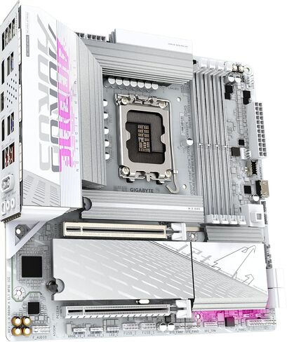 GIGABYTE B860M AORUS Elite WF6E ICE Motherboard - Intel Core Ultra Series CPUs, 12+1+2+1 Phases VRM, up to 9200MHz DDR5, 1xPCIe 5.0 + 2xPCIe 4.0 M.2, 2.5GbE LAN, WiFi 6E, USB 4 in Saudi Arabia
