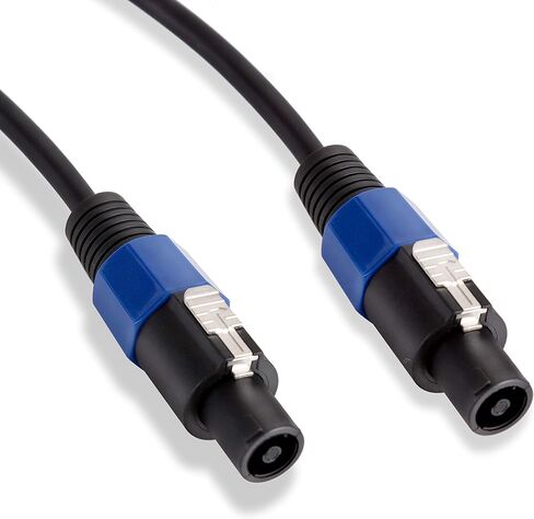 Pyle-Pro Audio Cord Connector to Male Speakon Connection 30 ft 12 Gauge Black Heavy Duty Professional Speaker Cable Wire-Delivers Sound-Pyle PPSS30, USB in Saudi Arabia