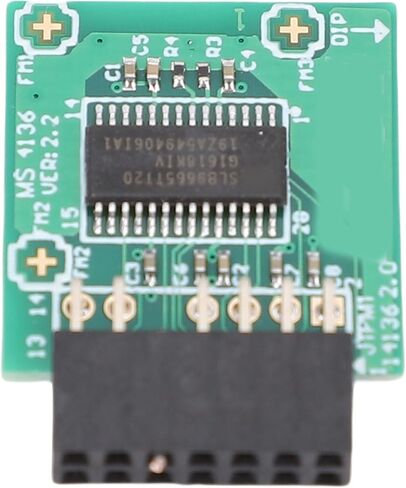 Dpofirs TPM2.0 Encryption Security 14 Pin, MS 4136 TPM 2.0 Computer Adapter for Motherboard, Trust Platform Module 2. in Saudi Arabia