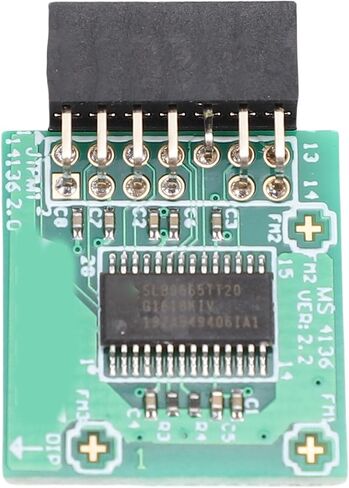 Dpofirs TPM2.0 Encryption Security 14 Pin, MS 4136 TPM 2.0 Computer Adapter for Motherboard, Trust Platform Module 2. in Saudi Arabia