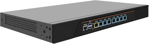 جدار الحماية HUNSN، VPN، جهاز 1U Rackmount، OPNsense، جهاز الشبكة، جهاز التوجيه PC، I7 4610M، RJ68، AES-NI، 8 x I226-V 2.5GbE LAN، COM، VGA، 0 RAM، 0 تخزين، Barebone بدون نظام in Kuwait