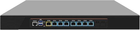 أجهزة جدار الحماية HUNSN 10GbE، VPN، 1U Rackmount، OPNsense، جهاز الشبكة، I5 4210M، RJ68، 8 x I226-V 2.5GbE LAN، 2 x SFP+ 82599ES، 0 RAM، 0 تخزين، Barebone No System in Saudi Arabia