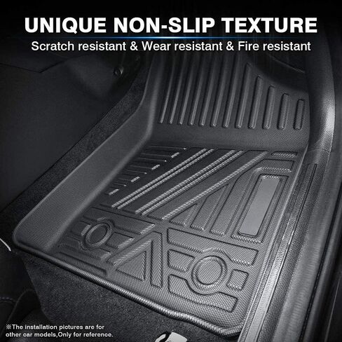 KUST Floor Mats for Ford Edge 2015-2024, All Weather Floor Liners TPE Rubber Mats Ford Edge Accessories High Edge in Saudi Arabia