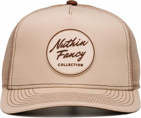قبعة Nuthin Fancy CO Pioneer Snapback، قبعة سائق الشاحنة قابلة للتعديل للرجال والنساء مع تباين تحت الفاتورة، نقدًا - أسود وأبيض in Kuwait