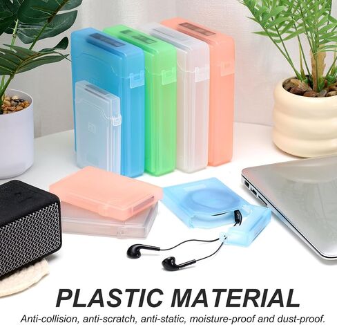PATIKIL 6.5" x 4.5" Hard Drive Disk Case, 2Pcs Plastic Hard Disk Storage Box Portable Anti-Static Case for 3.5" External SSD HDD, Grey in Saudi Arabia
