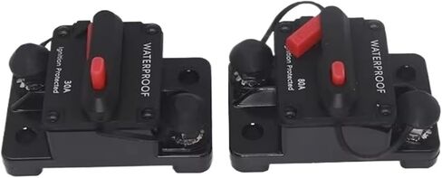 【1PCS】 Car Fuse Holde 30A-300A AMPCircuit Breaker Fuse Reset 12-48V DC Waterproof Fuse Box Fuse Car Fusibles Amplificador(80A) in Saudi Arabia