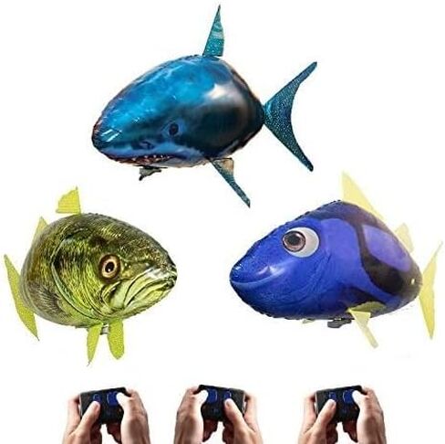William Mark Air Swimmers Grand Slam Official 3-Pack: Remote Control Flying Shark, Bass Fish, and Regal Tang in Saudi Arabia