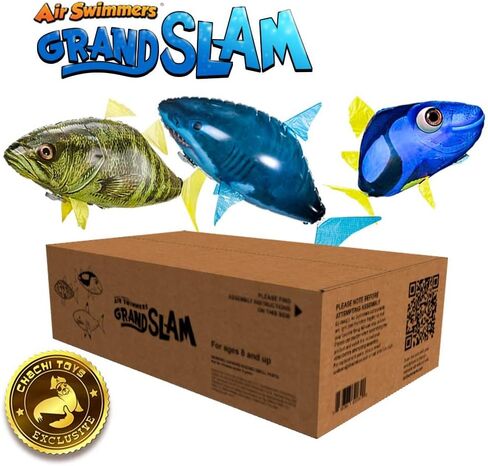 William Mark Air Swimmers Grand Slam Official 3-Pack: Remote Control Flying Shark, Bass Fish, and Regal Tang in Saudi Arabia
