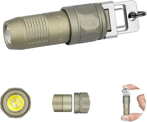OLIGHT iUltra Rechargeable EDC Flashlight, 80 Lumens Mini LED Keychain Light, Easy take with Pocket or Attach to Keyring, Bag, for Everyday Carry and Emergencies (Olive-Green) in Saudi Arabia