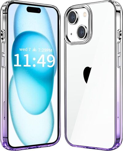 JJGoo متوافق مع حافظة iPhone 17، حافظات هاتف شفافة مضادة للصدمات، غطاء واقٍ خلفي صلب مضاد للخدش من البولي كربونات in Saudi Arabia