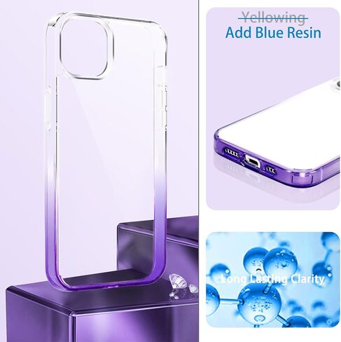 JJGoo متوافق مع حافظة iPhone 17، حافظات هاتف شفافة مضادة للصدمات، غطاء واقٍ خلفي صلب مضاد للخدش من البولي كربونات in Saudi Arabia