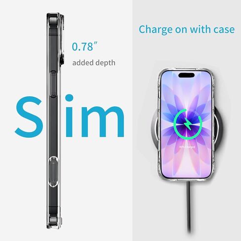 JJGoo متوافق مع حافظة iPhone 17، حافظات هاتف شفافة مضادة للصدمات، غطاء واقٍ خلفي صلب مضاد للخدش من البولي كربونات in Saudi Arabia