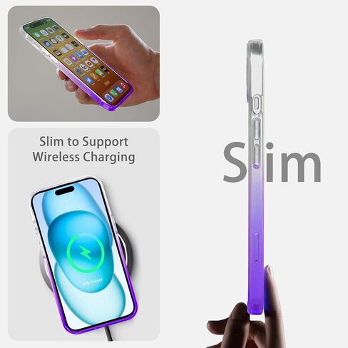 JJGoo متوافق مع حافظة iPhone 17، حافظات هاتف شفافة مضادة للصدمات، غطاء واقٍ خلفي صلب مضاد للخدش من البولي كربونات in Saudi Arabia