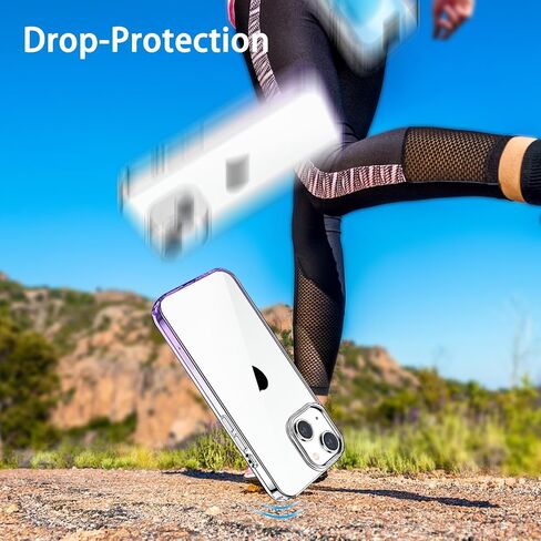 JJGoo متوافق مع حافظة iPhone 17، حافظات هاتف شفافة مضادة للصدمات، غطاء واقٍ خلفي صلب مضاد للخدش من البولي كربونات in Saudi Arabia