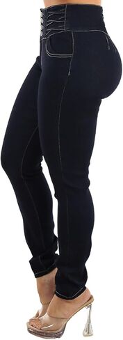High Waisted Butt Lifting Skinny Jeans - Distressed Levanta Cola Stretchy Jeans in Saudi Arabia