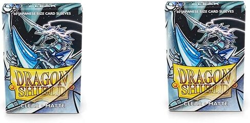 2 Packs Dragon Shield Matte Mini Japanese Sky Blue 60 ct Card Sleeves Value Bundle! in Saudi Arabia