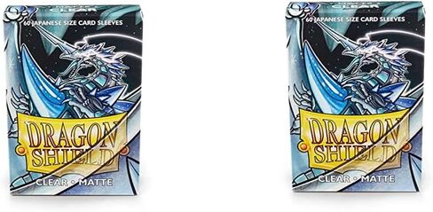 2 Packs Dragon Shield Matte Mini Japanese Sky Blue 60 ct Card Sleeves Value Bundle! in Saudi Arabia