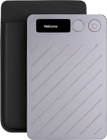 AI Voice Recorder with GPT-5 Transcription, 64GB Audio Recorder with 152-Language Support, Noise-Cancelling Dual Mic, Summarizer, App Control for Lectures, Meetings, Interviews in Saudi Arabia