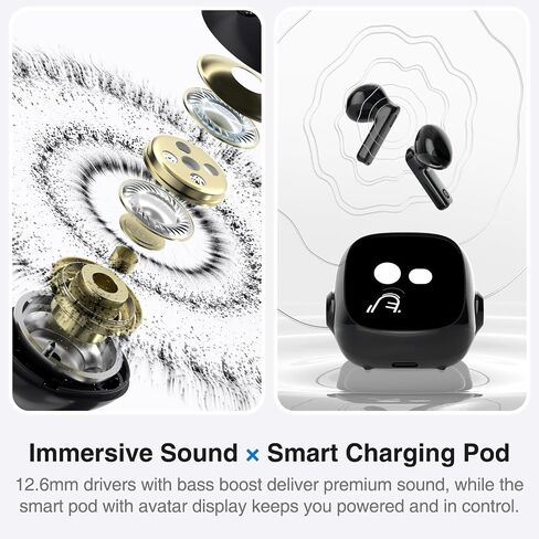 OSO AI Earbuds - Bluetooth Earbuds & Lossless AI Recorder with Smart Meeting Assistant, Transcribe & Summarize in 102+ Languages, AI Productivity Tools, Charging Pod with Display, Noise Reduction Mic in Saudi Arabia