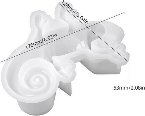 2 Pack Wave Candle Mold Spiral Candle Mold Ball Mold Ball Resin Casting Mold Resin Making Molds Silicone Mold for Candle Home Decorate Mold Candle Making Mold 3D Animal Mold in Kuwait