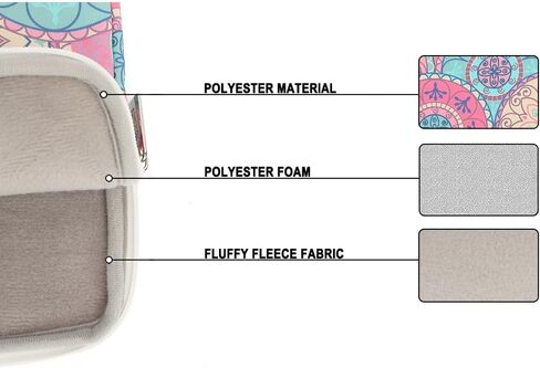 Notebook Computer 13-13.3-inch Notebook case, Suitable for MacBook Air/Pro 13 /Pro 14, HP Dell ASUS Lenovo Notebook, Polyester Upright Computer case with Pocket (Bandanna) in Kuwait