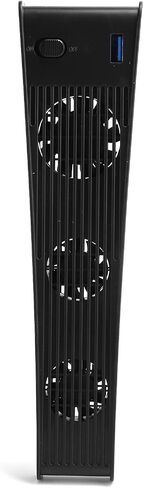Game Console Cooler, ABS Game Console Cooling Fan for, Plug Play USB Cooler with 3 Cooling Fans for DECD‑ROM Game Host (Black) in Saudi Arabia