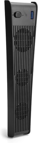 Game Console Cooler, ABS Game Console Cooling Fan for, Plug Play USB Cooler with 3 Cooling Fans for DECD‑ROM Game Host (Black) in Saudi Arabia