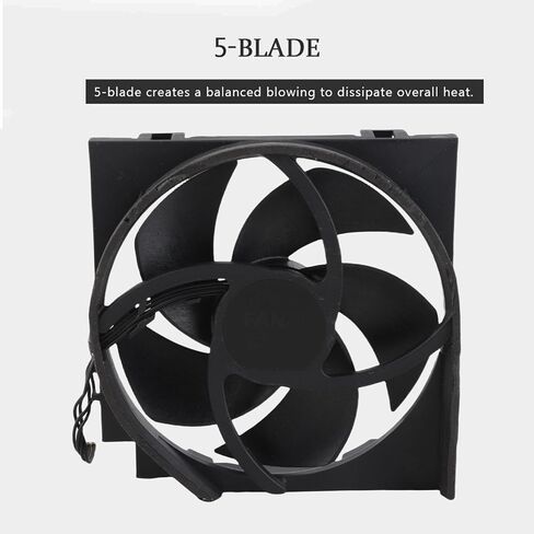 Internal Cooling Fan for One Game Console, DC 12V Heat Exhauster Fan Cooler Replacement Part Kit (#1) in Saudi Arabia