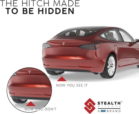 Receiver Hitch Rack Package - Compatible with 2017-2025 Tesla Model 3 - The Hitch Made to be Hidden in Saudi Arabia