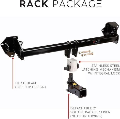 Receiver Hitch Rack Package - Compatible with 2017-2025 Tesla Model 3 - The Hitch Made to be Hidden in Saudi Arabia