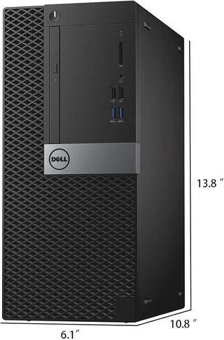 Dell OptiPlex 3040 Mini Tower Desktop Computer PC, Quad-Core i5-6500 up to 3.6 GHz, 8GB RAM, 256GB SSD, Keyboard and Mouse, WiFi, BT, Windows 11 Pro (Renewed) in Saudi Arabia