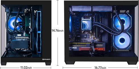 كمبيوتر مكتبي للألعاب IPASON Speedra، Ryzen7 5700X، Geforce RTX 3050 6G، 16 جيجابايت DDR4، 1 تيرابايت NVMe SSD، 550 واط PSU، Wi-Fi، مراوح ARGB، Windows 11، كمبيوتر ألعاب مُصمم مسبقًا، كمبيوتر جديد in Kuwait
