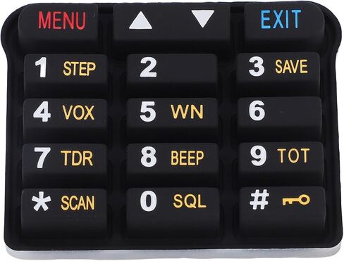 8PCS Number Keyboard Replacement, Silicone Numeric Keypad for UV9R Plus 2 Way Radio, with Seamless Compatibility and Tactile Responsiveness in Saudi Arabia