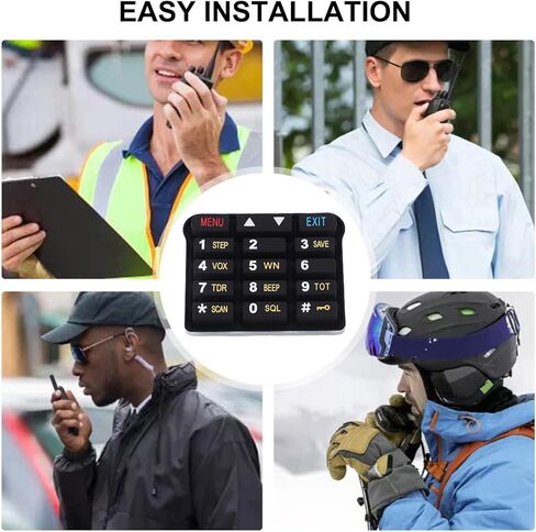 8PCS Number Keyboard Replacement, Silicone Numeric Keypad for UV9R Plus 2 Way Radio, with Seamless Compatibility and Tactile Responsiveness in Saudi Arabia
