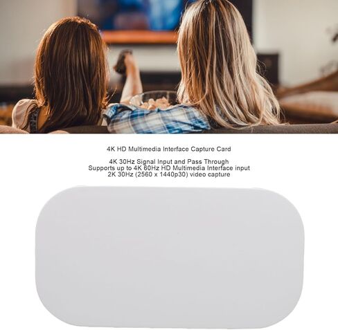 Jectse 4K HD Multimedia Interface Card, 1080P 60Hz Card, 2K 30Hz USB Sound Video Card for Streaming Works with Type C Adapter in Saudi Arabia