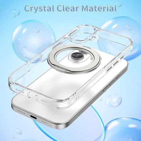 حافظة حامل مغناطيسي 360 درجة من ACESTAR متوافقة مع iPhone 17 Pro Max، غطاء هاتف حامل حلقي مرن قابل للدوران للرجال والنساء | متوافق مع ماج سيف | مقاوم للصدمات ومضاد للخدش | مكافحة الاصفرار in Saudi Arabia