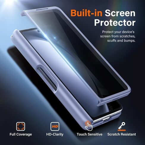 MOBOSI for Z Fold 5 Case with Privacy Screen Protector [Compatible with Magsafe], [Built-in Kickstand&Full Body Hinge Protection] Shockproof Phone Cover for Samsung Galaxy Z Fold5, Black in Kuwait