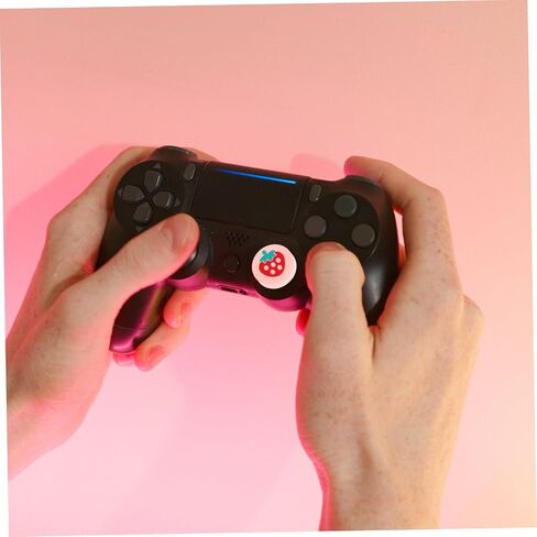 4 قطع من أغطية عصا التحكم السيليكون المضيئة من jojofuny لأجهزة التحكم في الألعاب، حافظة واقية لمقابض الإبهام الوردية اللطيفة لتعزيز القبضة وملحقات عصا التحكم in Kuwait