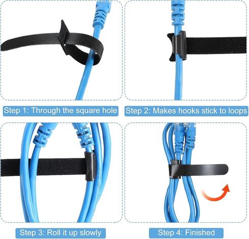 60PCS Reusable Cable Ties Wire Ties (6 Inch), Adjustable Cable Management, Wire Ties Cord Organizer Cable Organizer -Black in Saudi Arabia